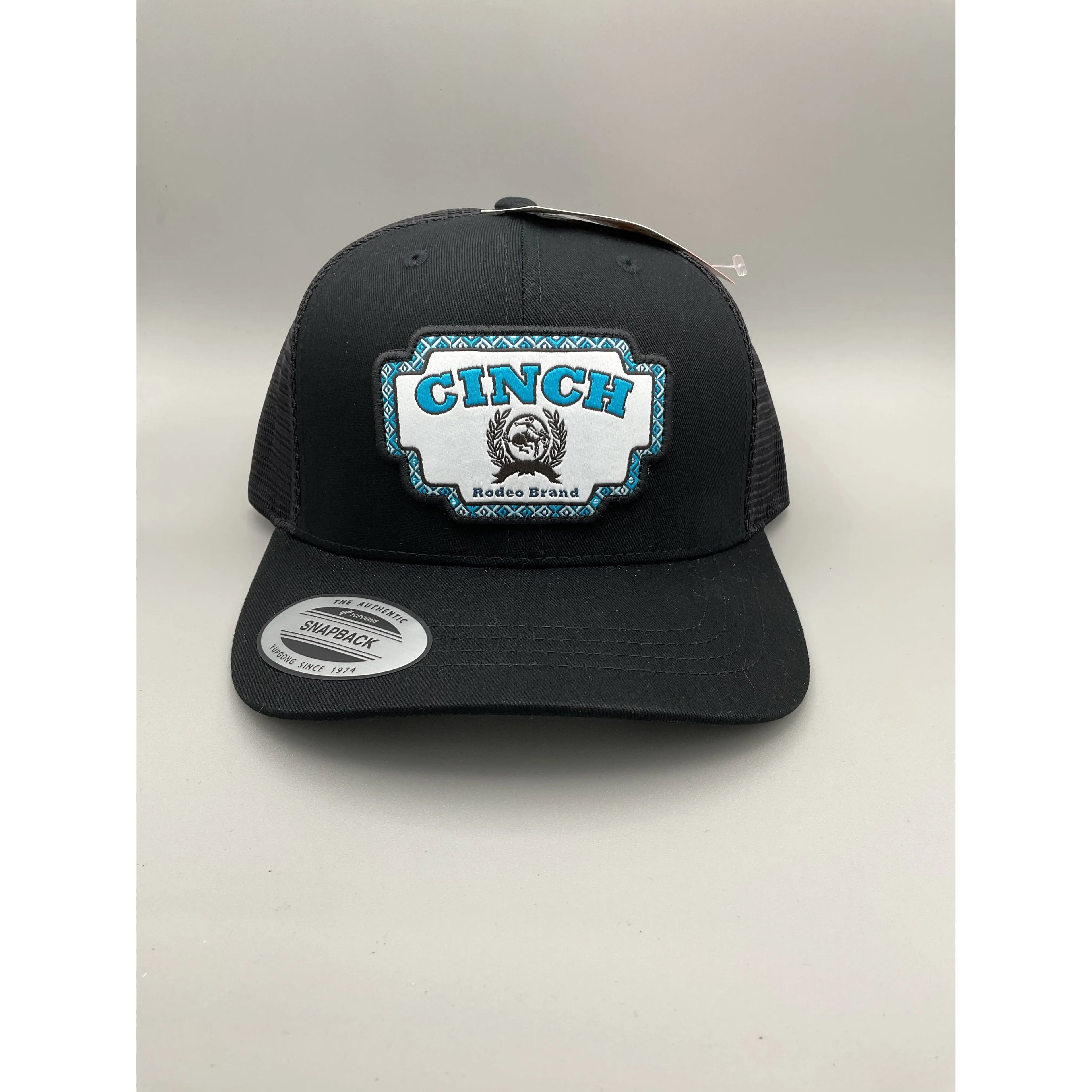 Cinch Rodeo Brand Blue and White patched SnapBack