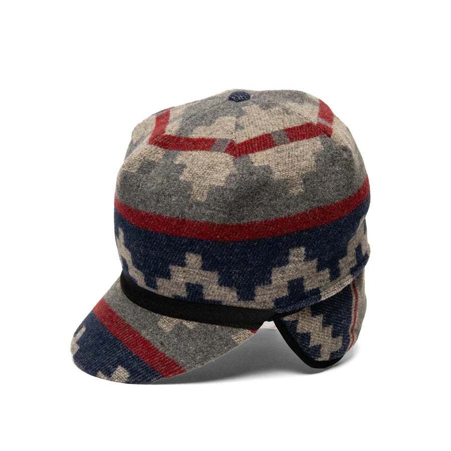 Crown Cap Navajo Wool Blend Stockman Cap Winter Hat 1-1201N