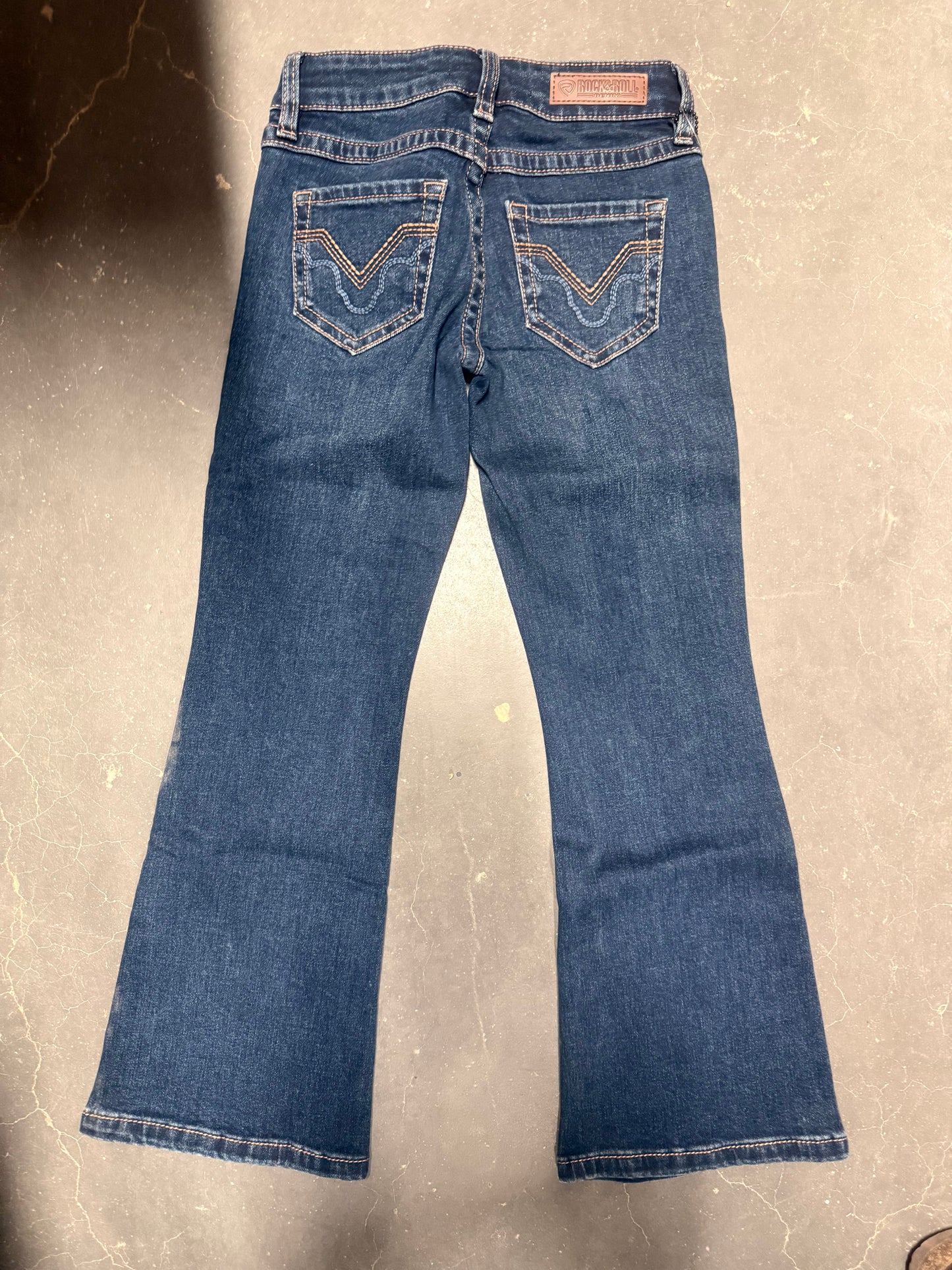 Rock & Roll Girls' Trouser- Med Wash BG4MD09863