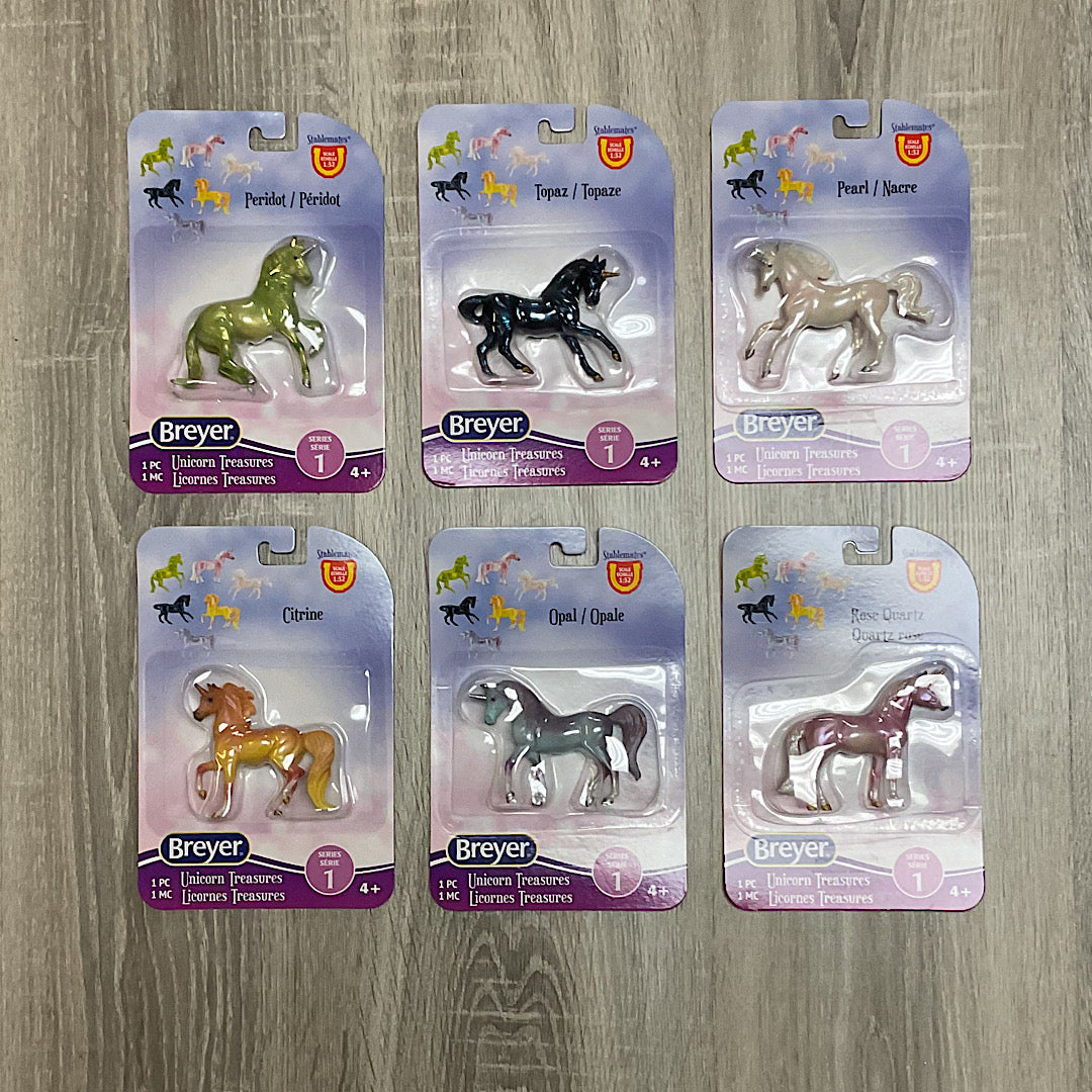 Breyer Horse Unicorn Crazy Series 1 Peridot-Topaz-Pearl-Citrine-Opal-Rose 880076