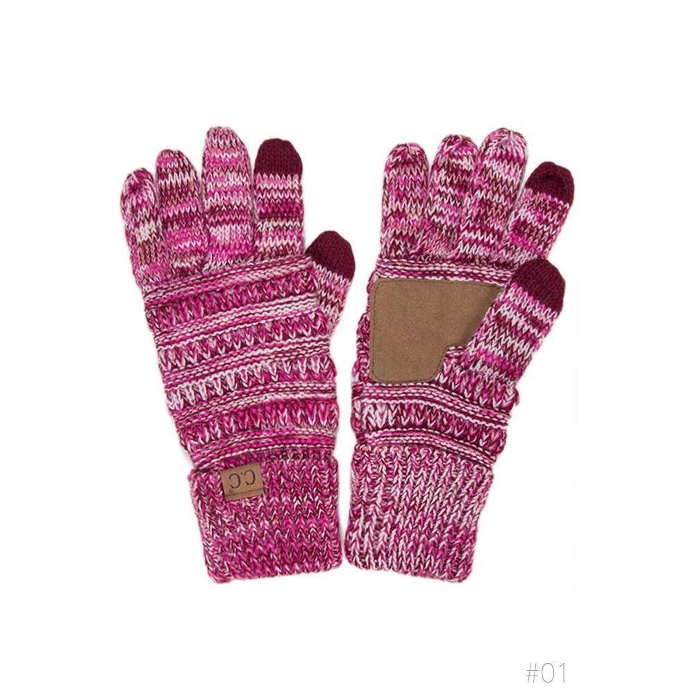 C.C Four Tone Touch Screen Compatible Gloves