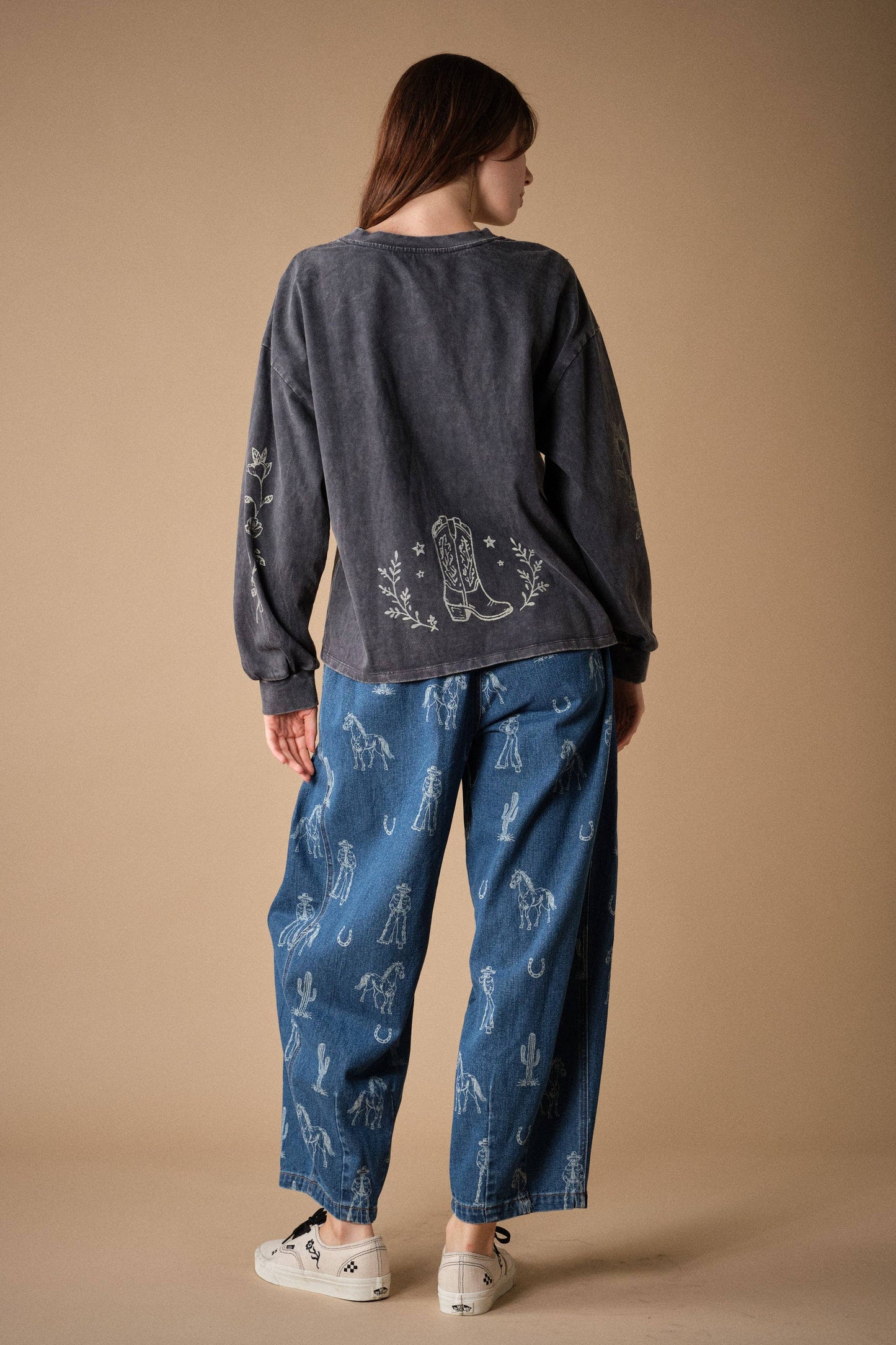 Blue B Western Studded Graphic Sweatshirt 53012T