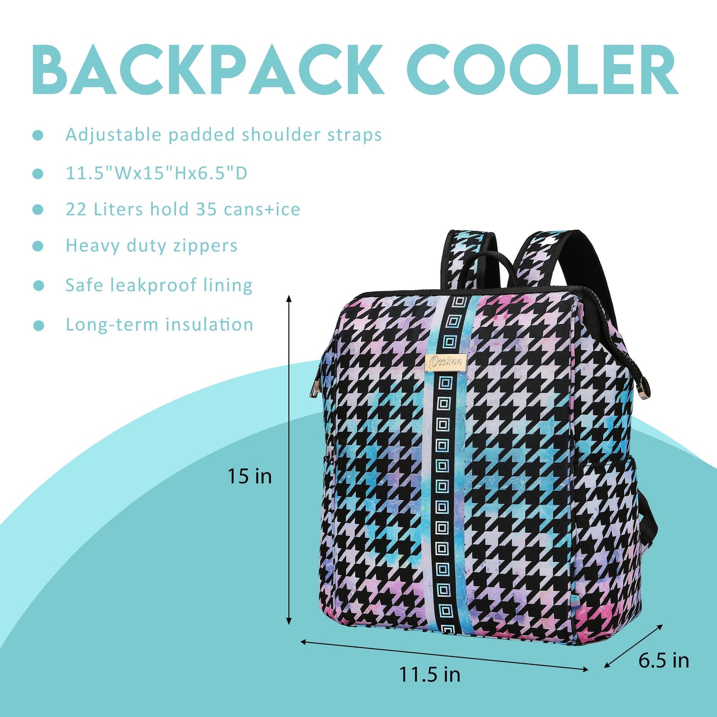 Backpack Cooler Ride into Adventure with Bull Rodeo Inspired Design