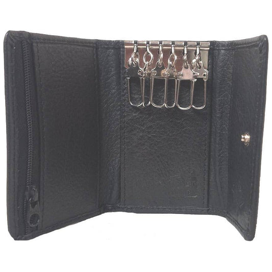 IGI CANADA - Genuine Cowhide Leather Key Case WALLET BLACK # 8420