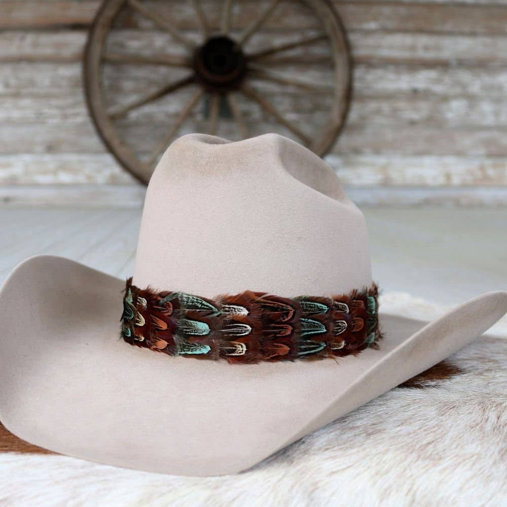 Western Feather Hat Band - Riverbend