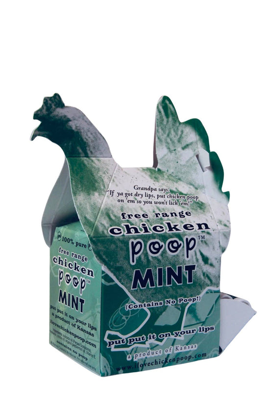 Chicken Poop® MINT Lip Balm, All Natural