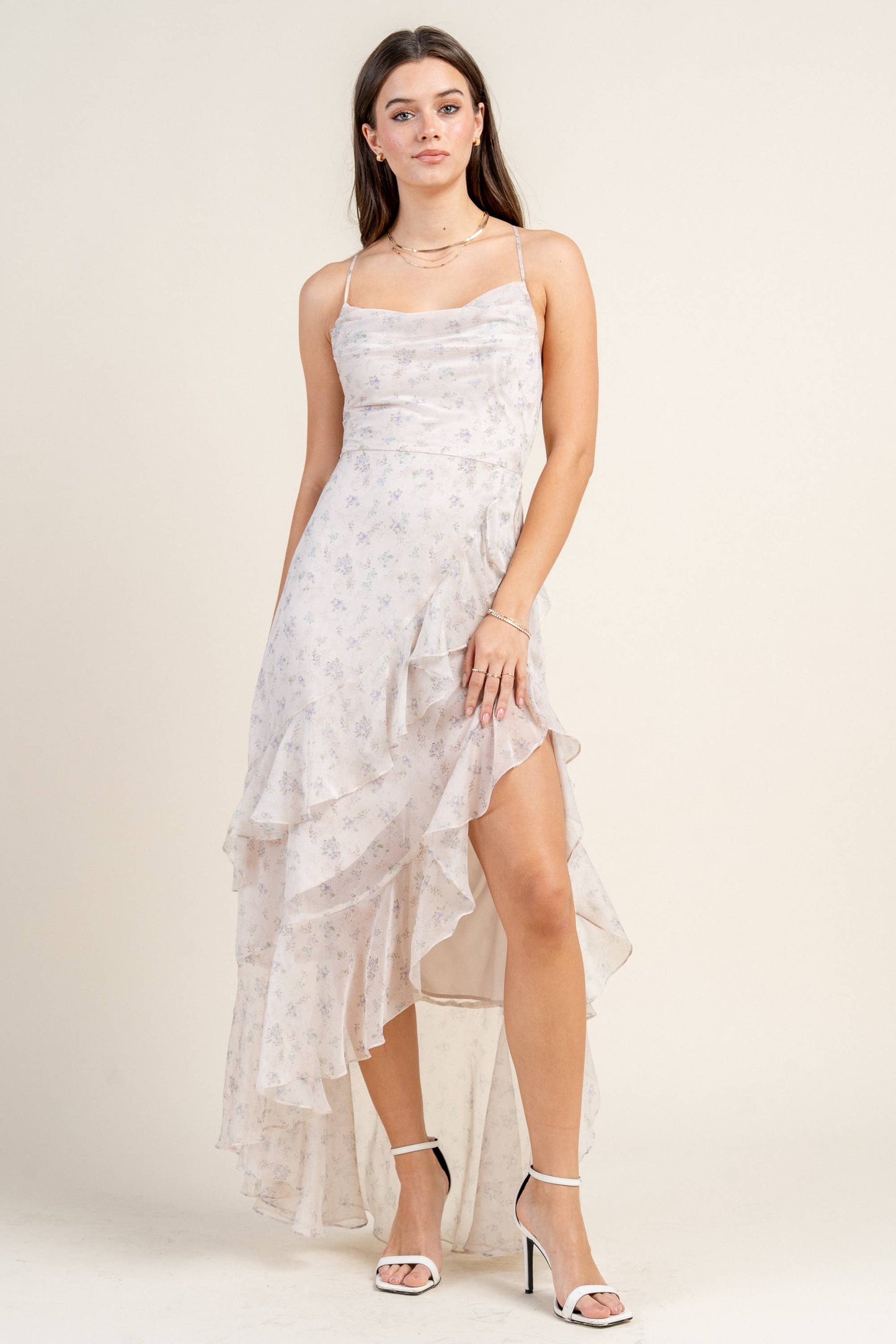 BD12890E / CHIFFON PRINT DRESS