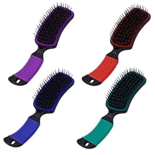 Smart Horse Gear - Mane & Tail Brush w/ Rubber Grip Handle