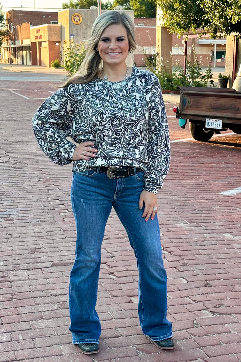 Tooled In Love Sweater Top