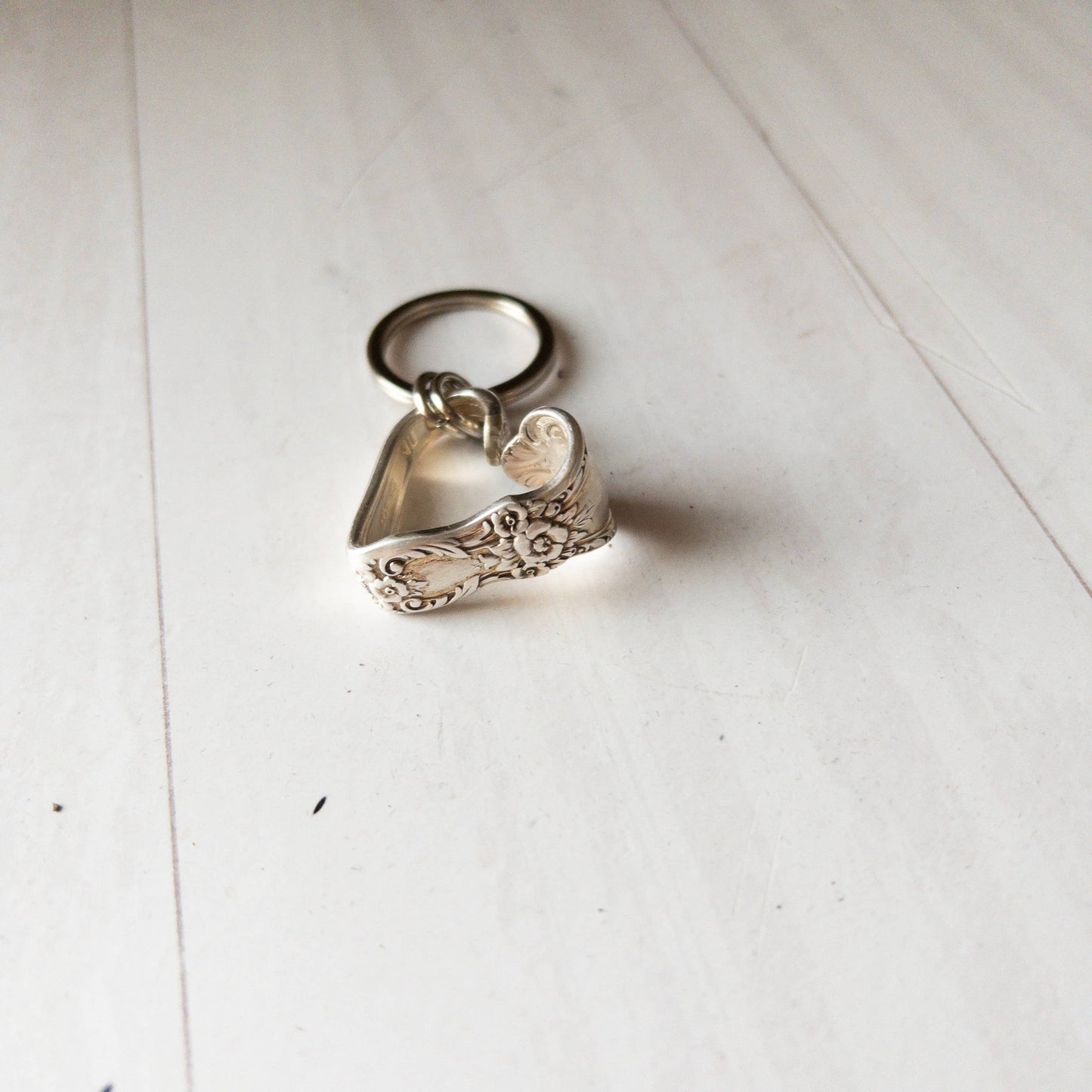 Bent Heart Keychain
