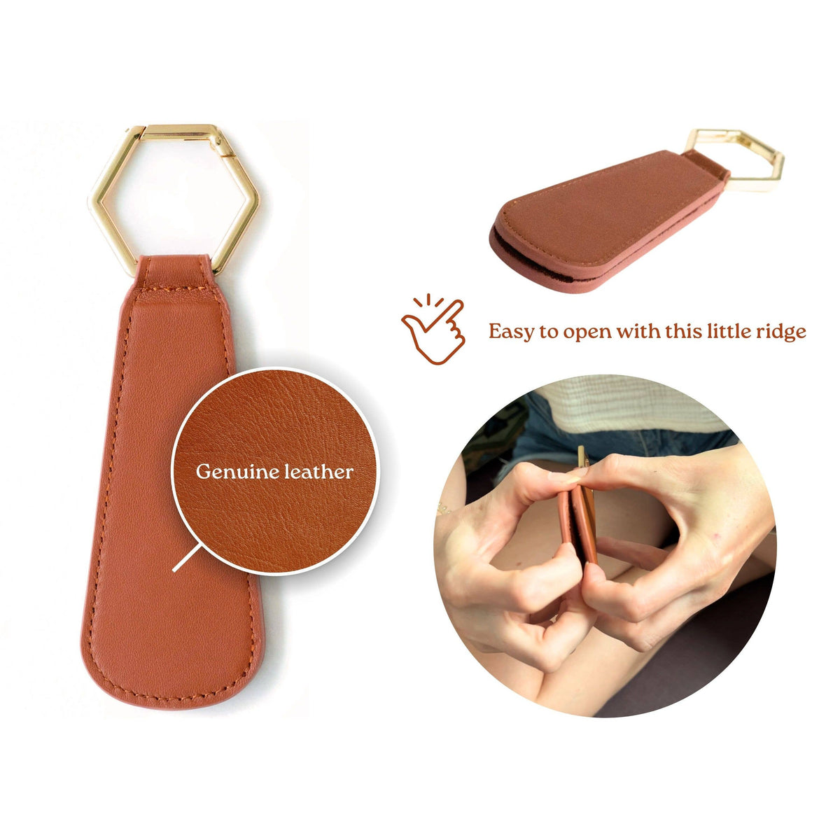 Magnetic Hat Clip - Genuine Leather - Premium hat accessory