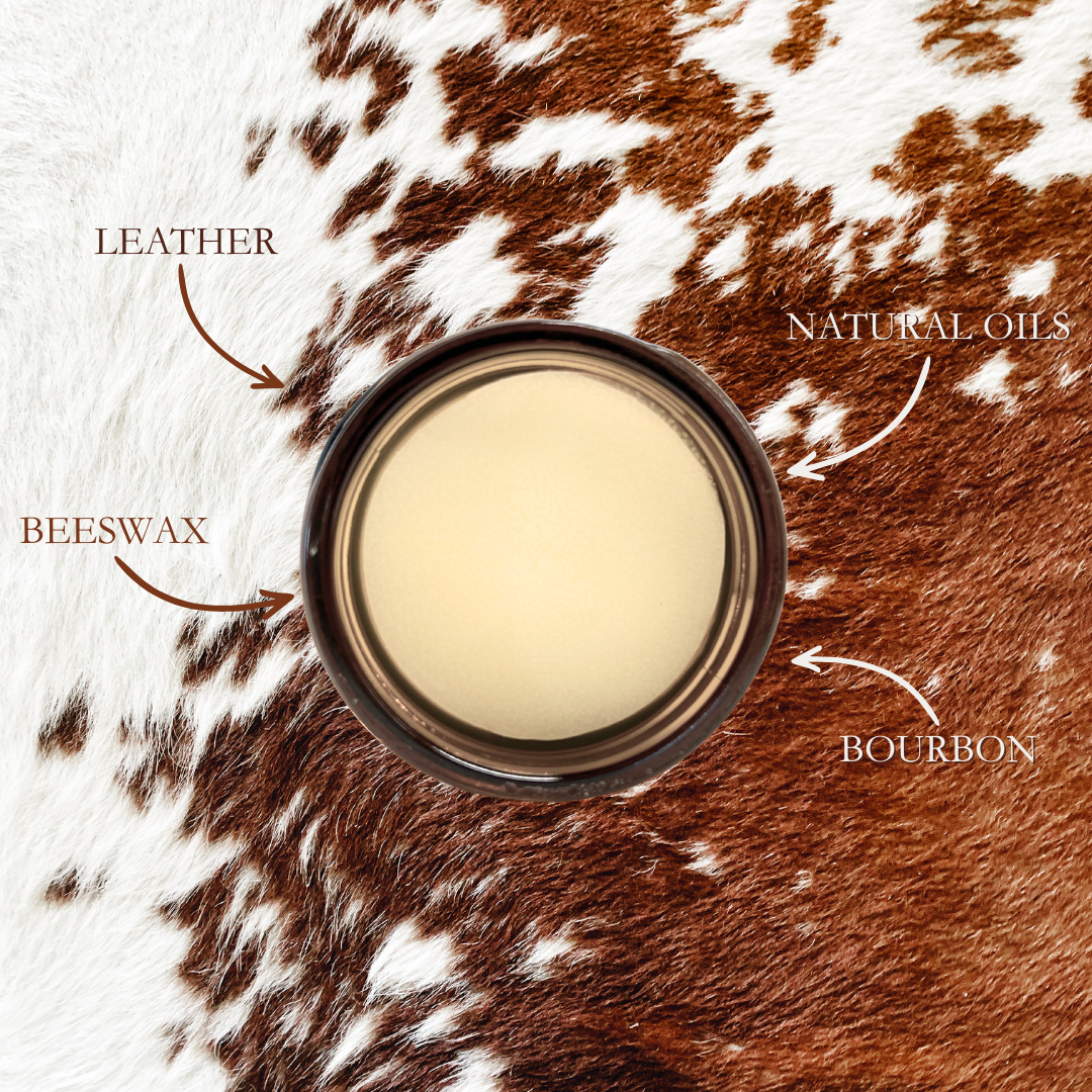 Cowhide Bourbon Beard Balm | Natural Men's Beard Balm