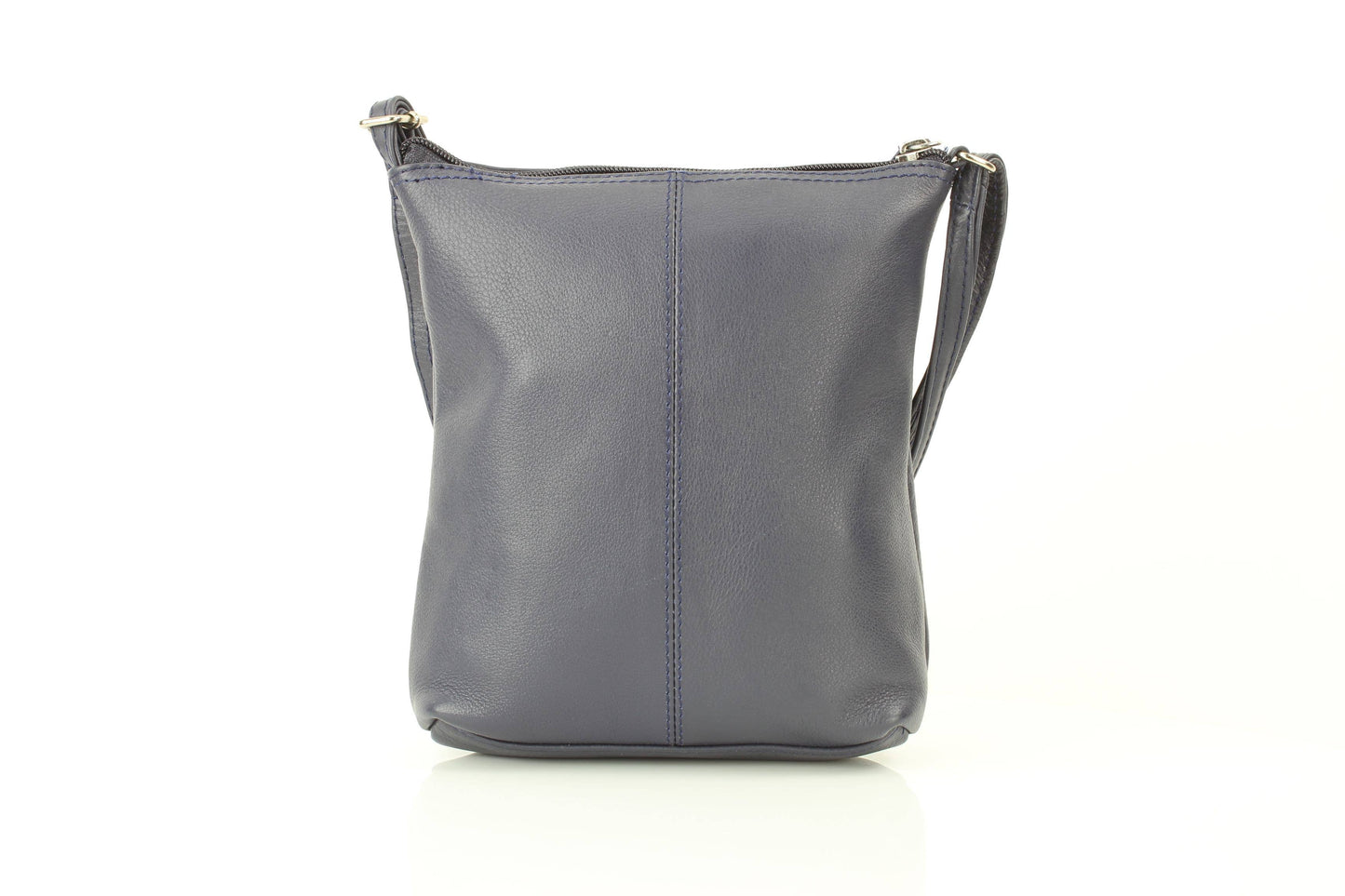 Anchorage Slim Leather Crossbody | Double Zip Detail RB 156