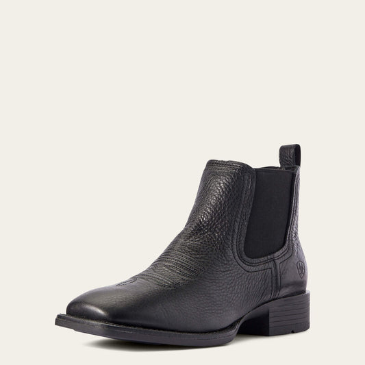 Ariat Booker Chelsa Mens Wide Square Toe Black 10031453
