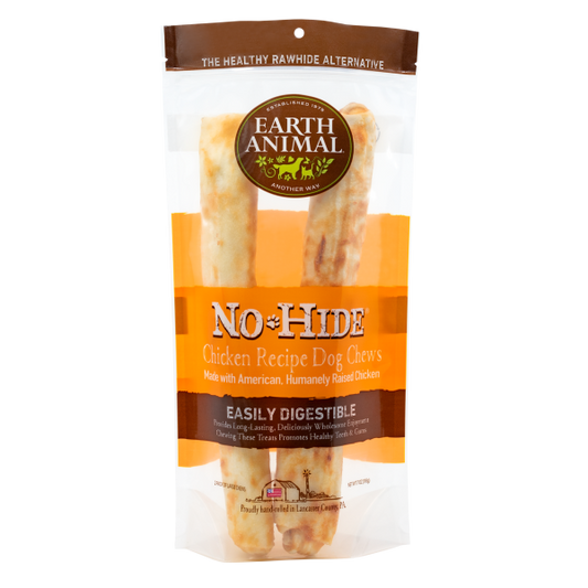 Earth Animal Dog NoHide Chew CageFree Chicken Large 2pk