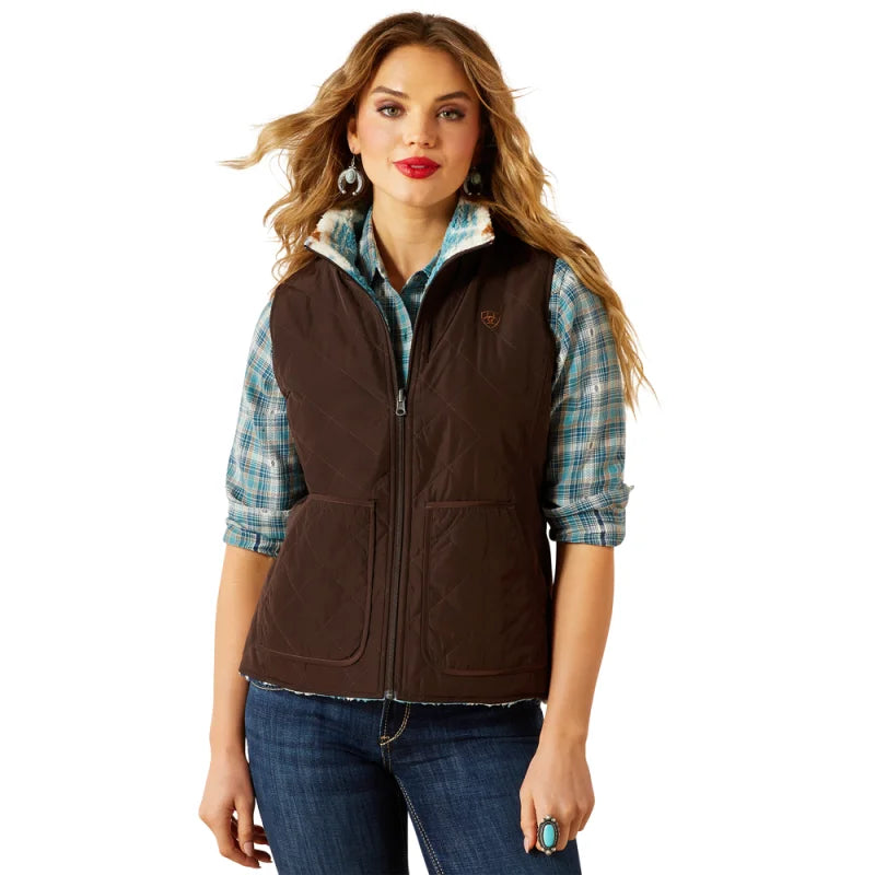 Ariat Women’s Dilon 2.0 Reversible Insulated Vest  Mole 10062816
