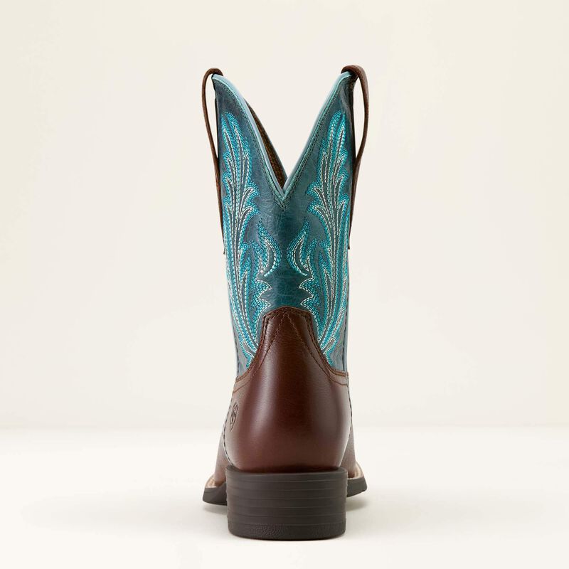 Ariat Women’s Round Up Filly Wide Square Toe Cowgirl Boot 10064073