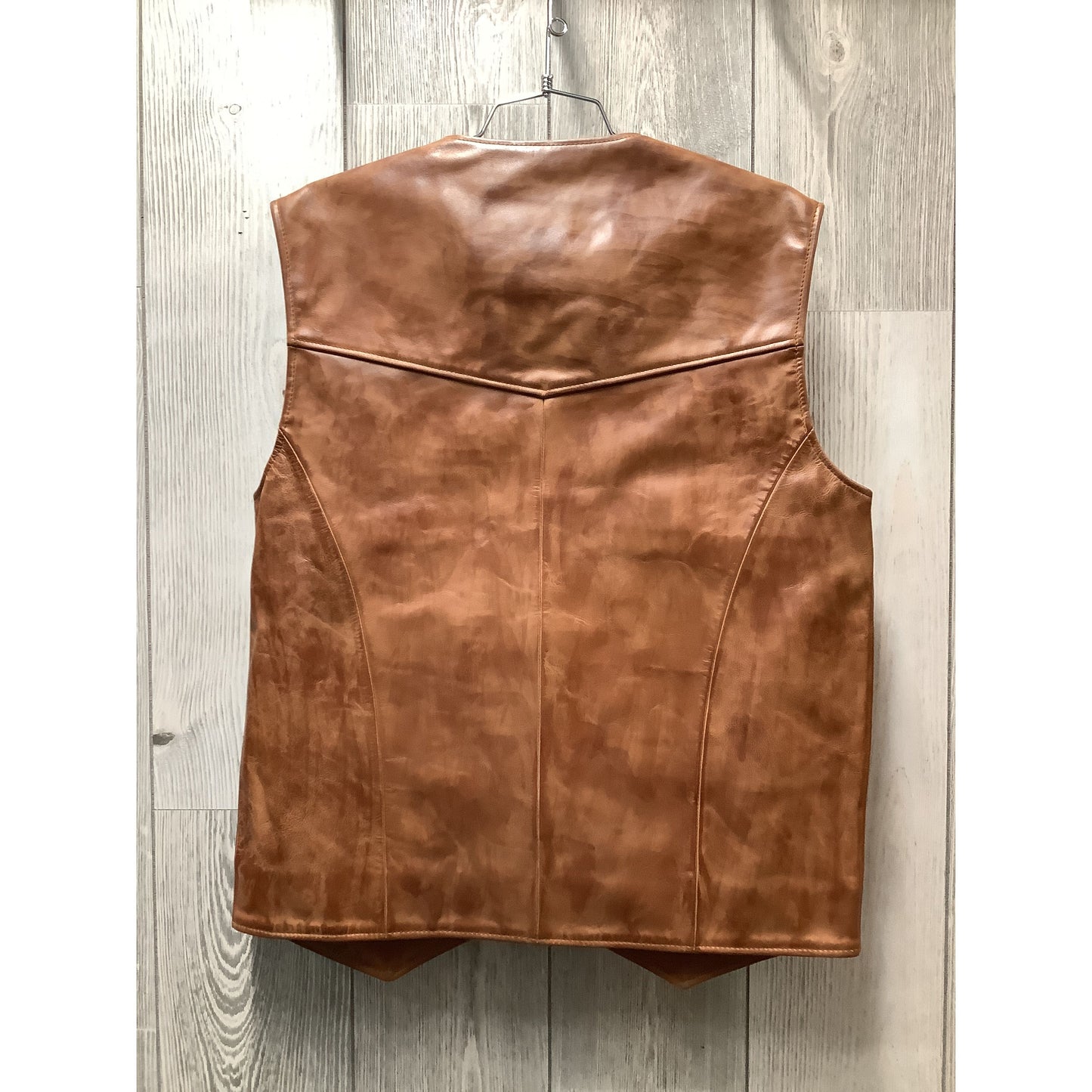 Ranchmans Leather Vest, Cammel