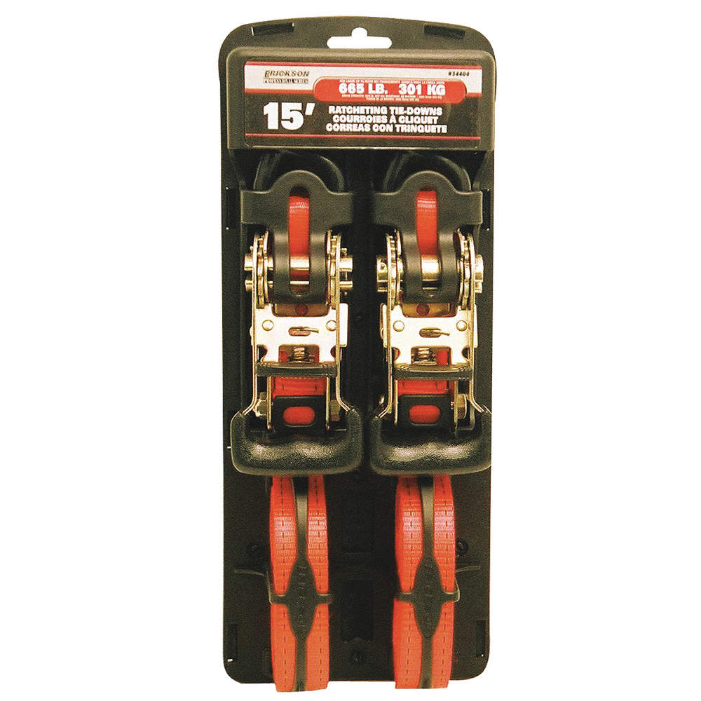 Erickson 1" x 5' Rachet Tie Down Straps 2 pack 2000lbs