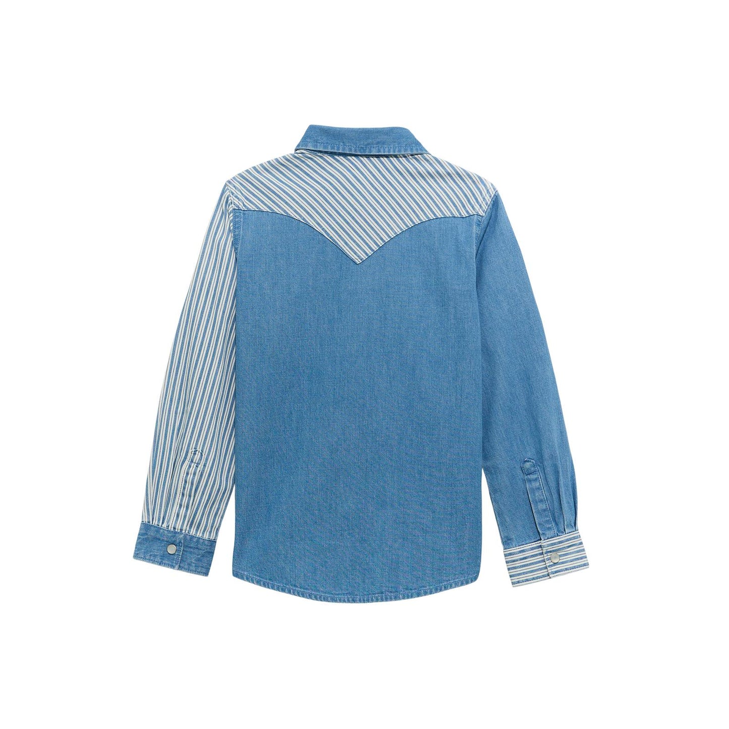 Wrangler Girls Denim Snap Shirt - Denim 112374706