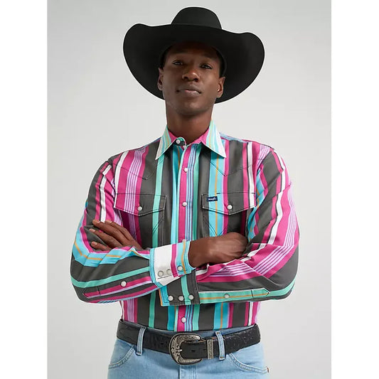 Wrangler Men’s Shirt, Brushpopper, Snap, 112379230
