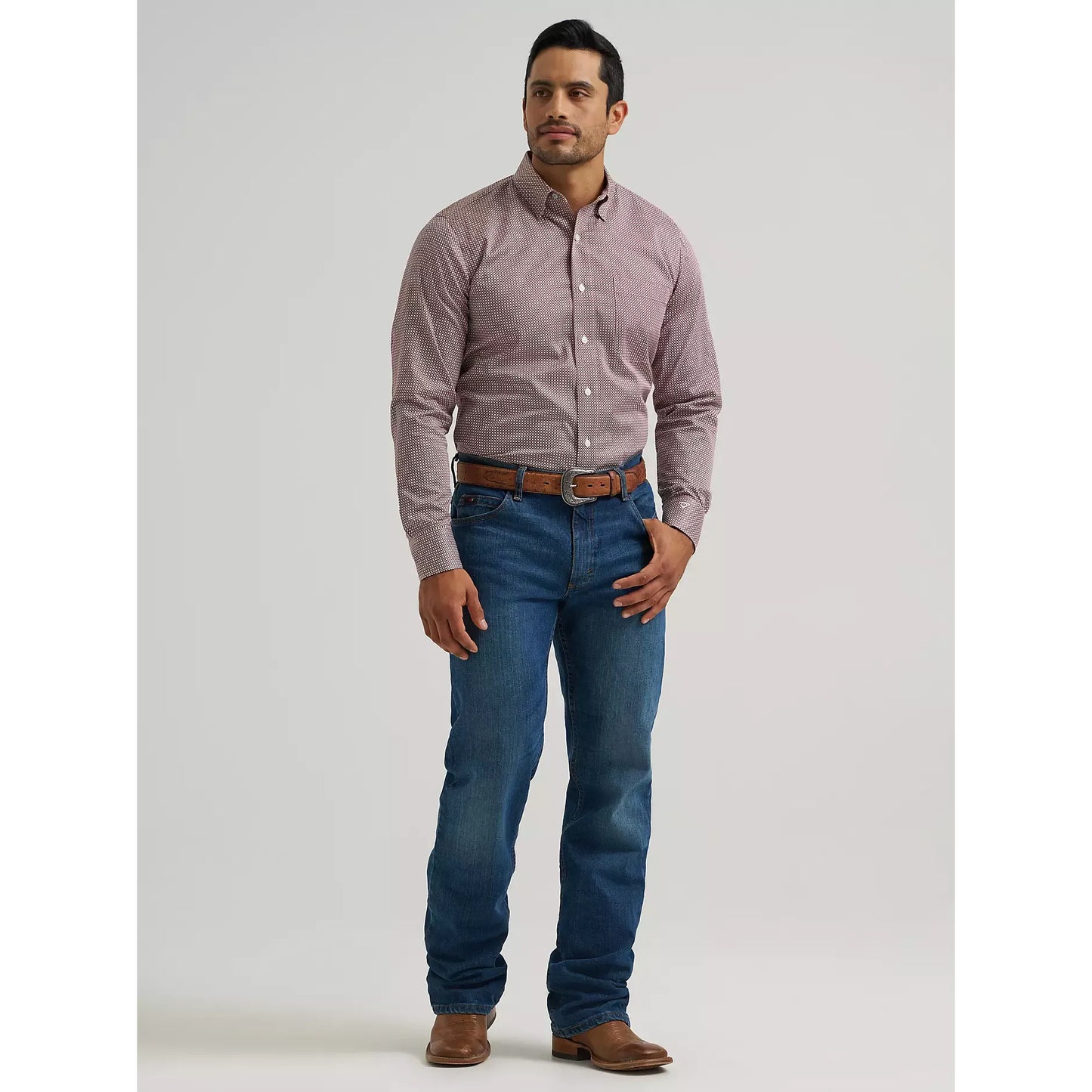 Wrangler Men's Cody Johnson One Pocket Button Down Shirt 112381554