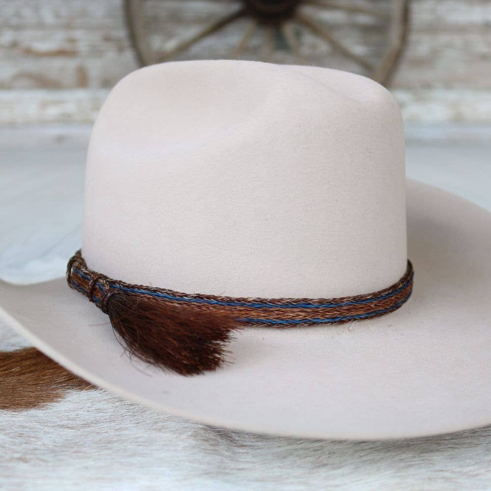 Willow Lane Hat Co. - Horsehair Braided Single Tassel Hat Band - Taos