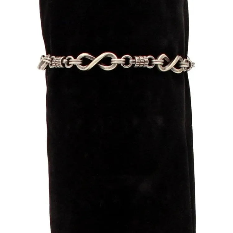 Silver Strike Bracelet ~ Infinity Link D4710436