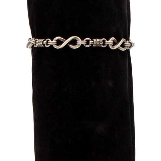 Silver Strike Bracelet ~ Infinity Link D4710436