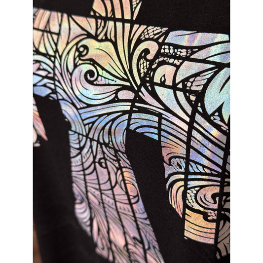 Rockin A Design - Silver holographic Thunderbird  top