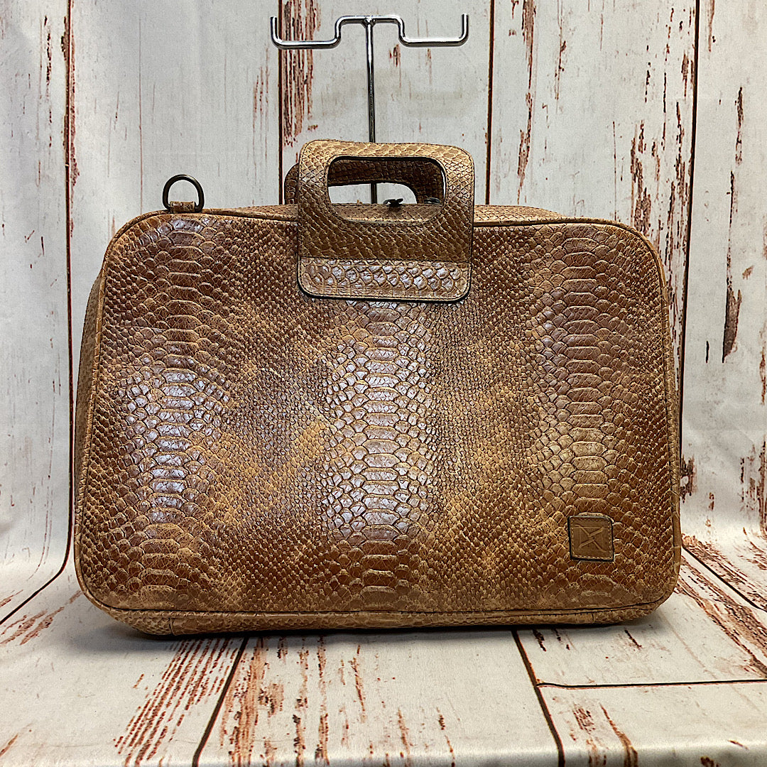 Twisted X - Exotic Brown Snakeskin Leather Laptop Messenger/Briefcase TXBC-2