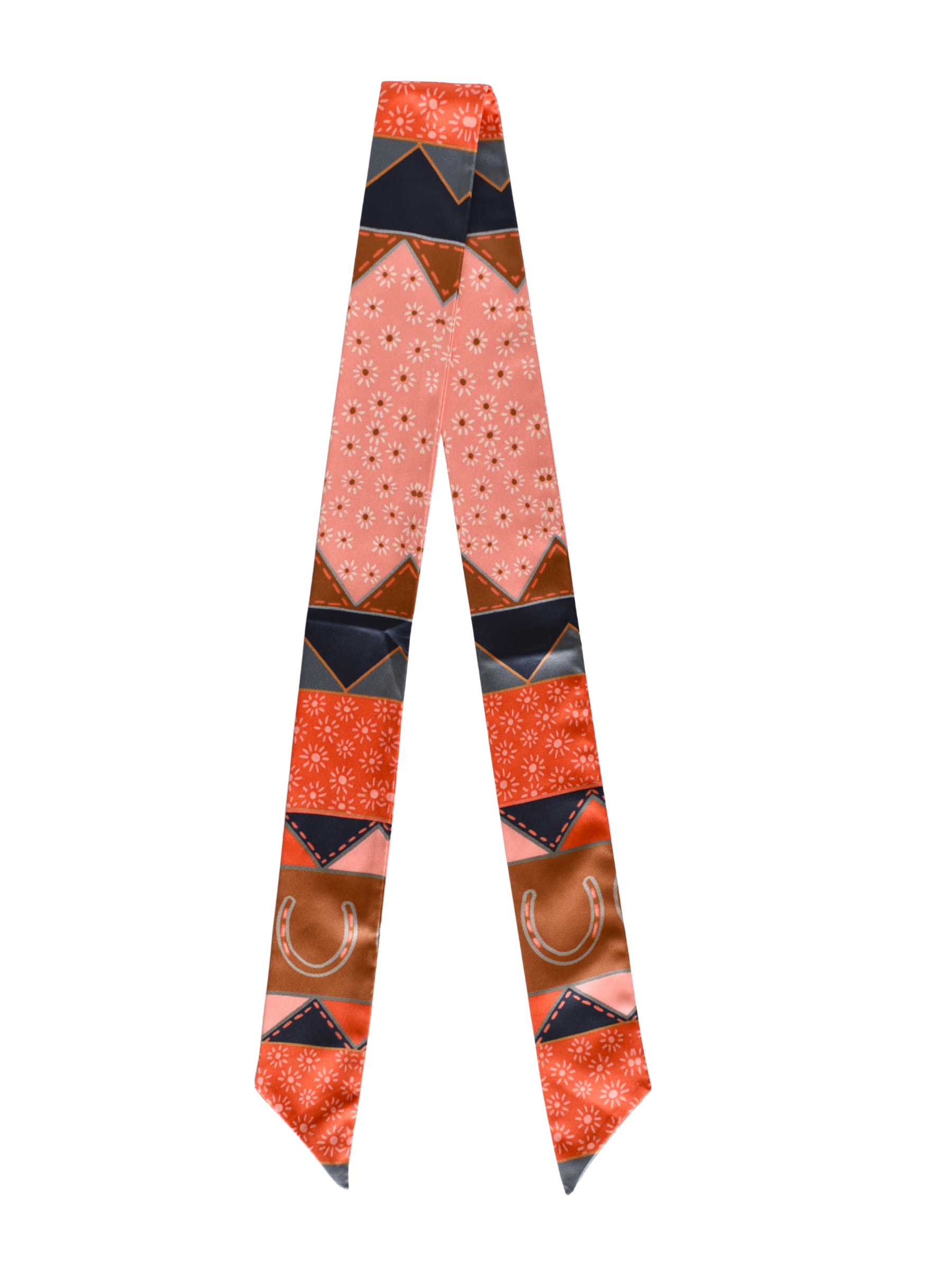 Frontier Bound Quilted Patchwork Twilly Scarf V1