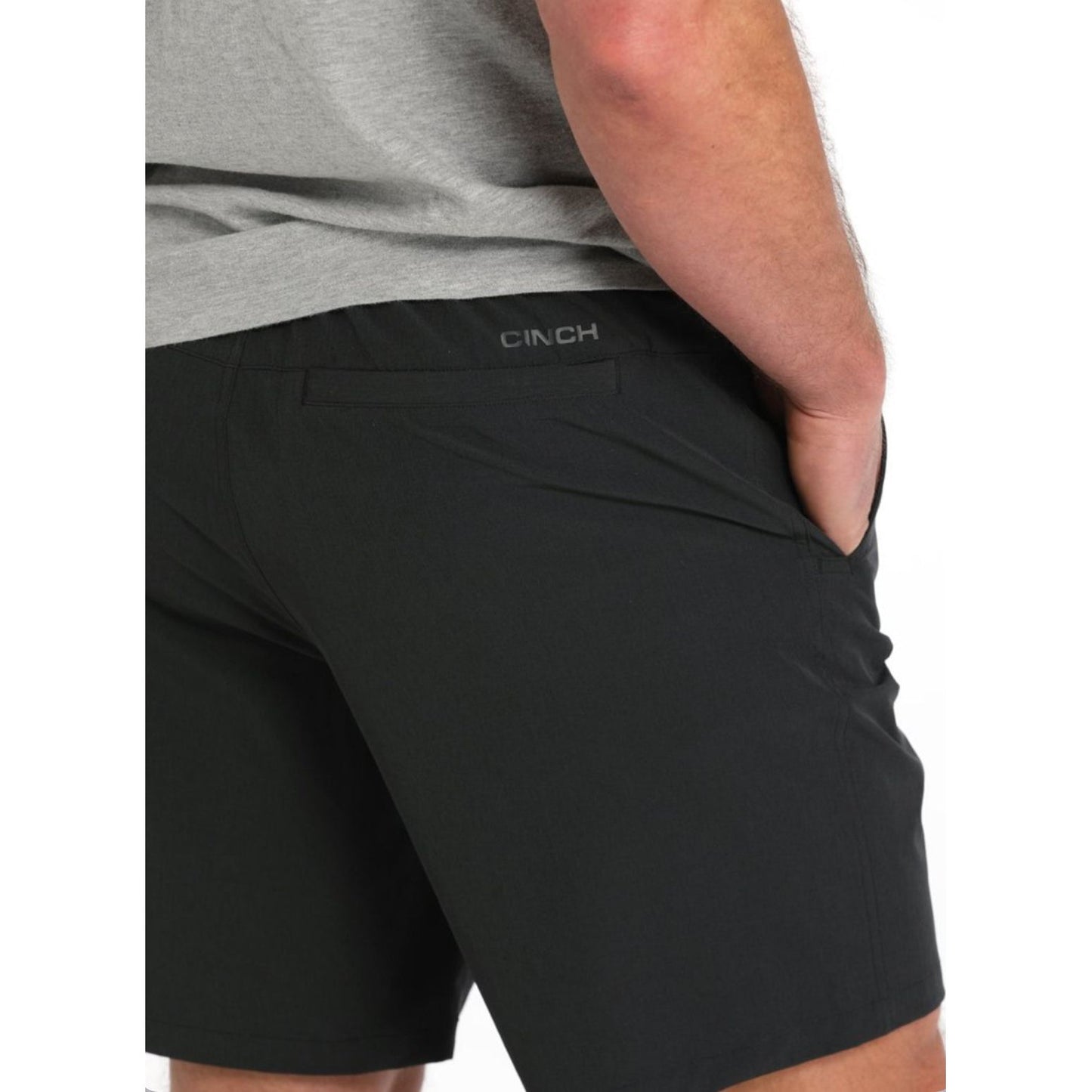 CINCH MENS SOLID ATHLETIC SHORT - BLACK
