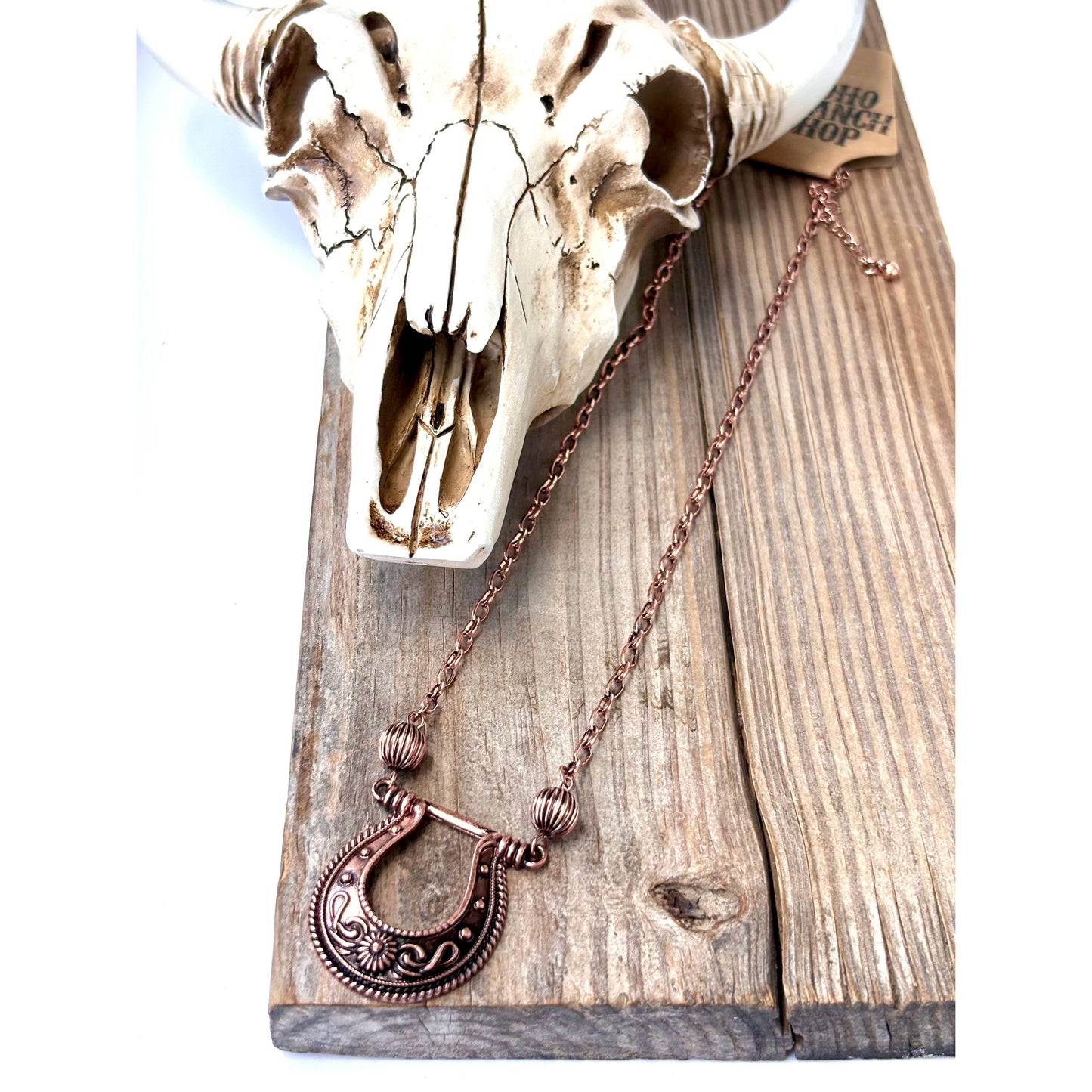 Western Horseshoe Pendant Necklace