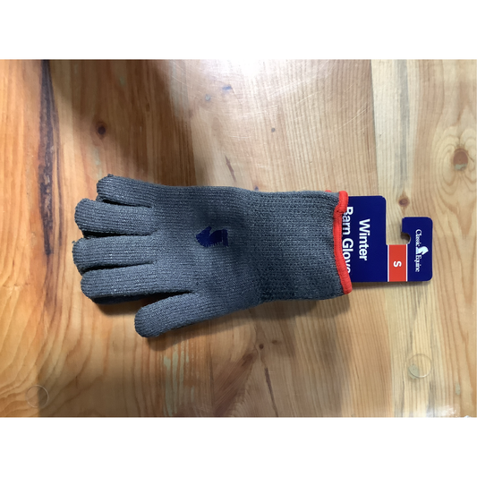 Classic Equine Winter Barn Gloves Grey- BGLOVEHGYSPAIR