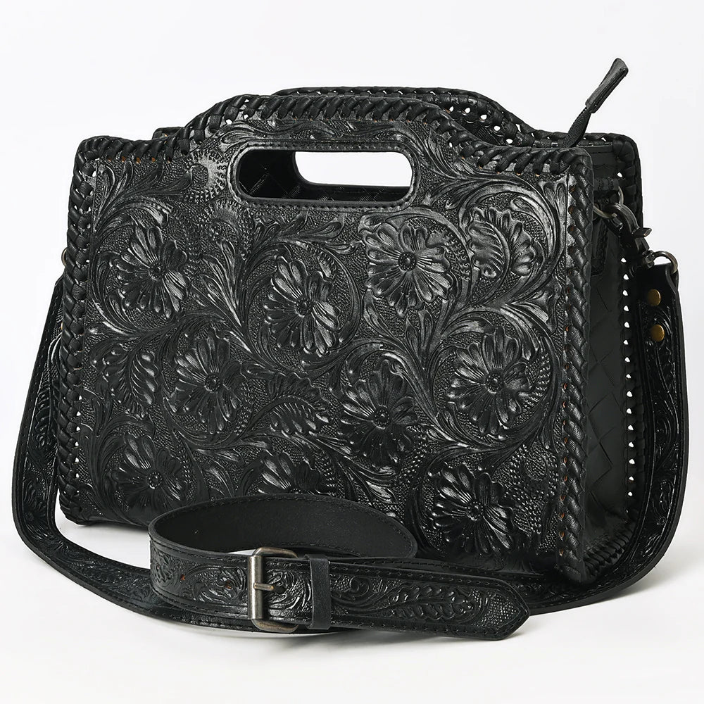 American Darling Black Tooled Handbag/Crossbody