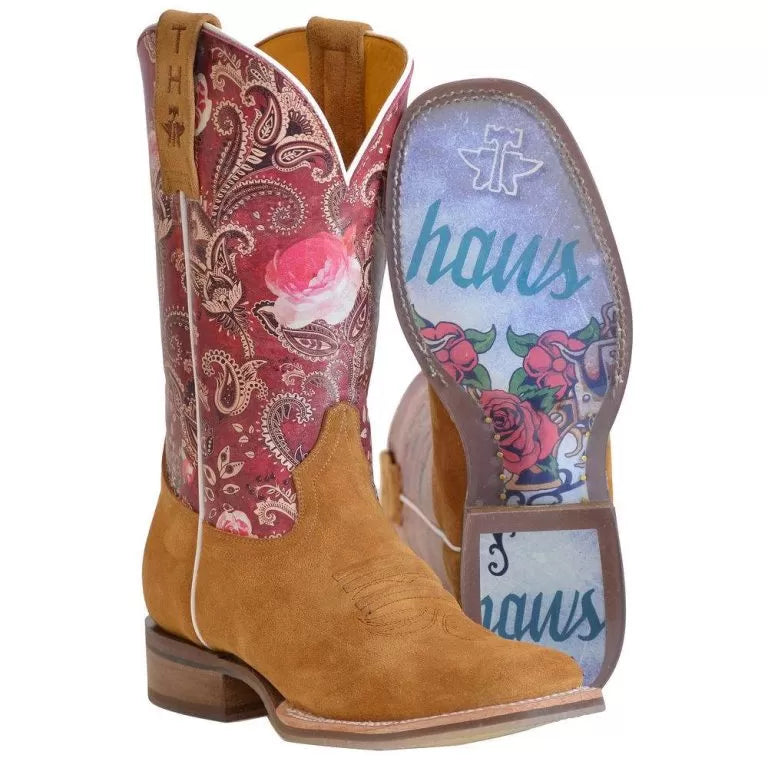 Tin Haul “Blooming Breeze” Women's Western Square Toe Boot 14-021-0101-5026