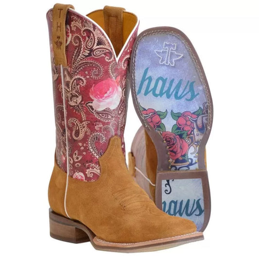 Tin Haul “Blooming Breeze” Women's Western Square Toe Boot 14-021-0101-5026