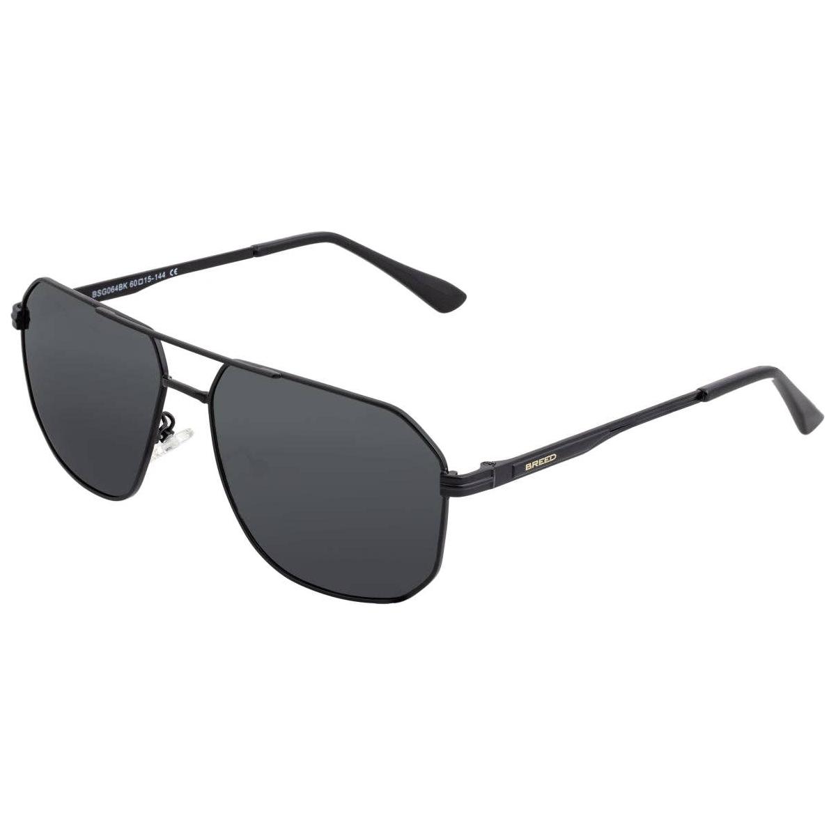Breed - Breed Norma Stainless Steel Polarized Aviator Sunglasses