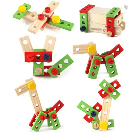 AC7381   Wooden Toolbox - Open Case