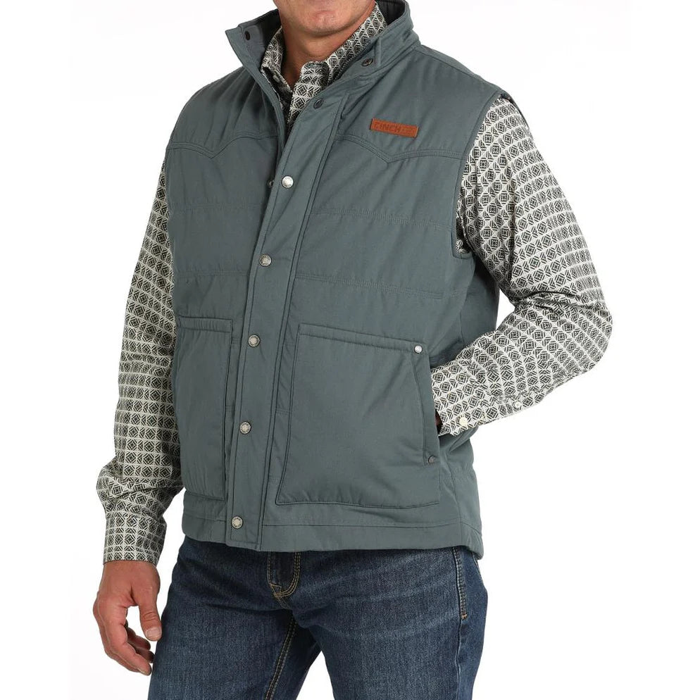 Cinch Men's Blue Quilted Vest  MWV1902003