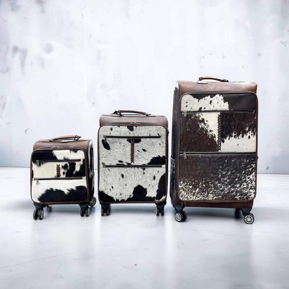All cowhide luggage 