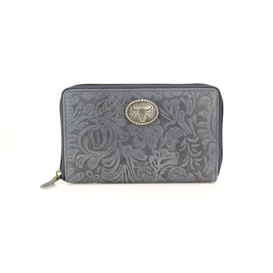 Zip Around Filigree Womens Wallet Clutch ABLW 41-25203