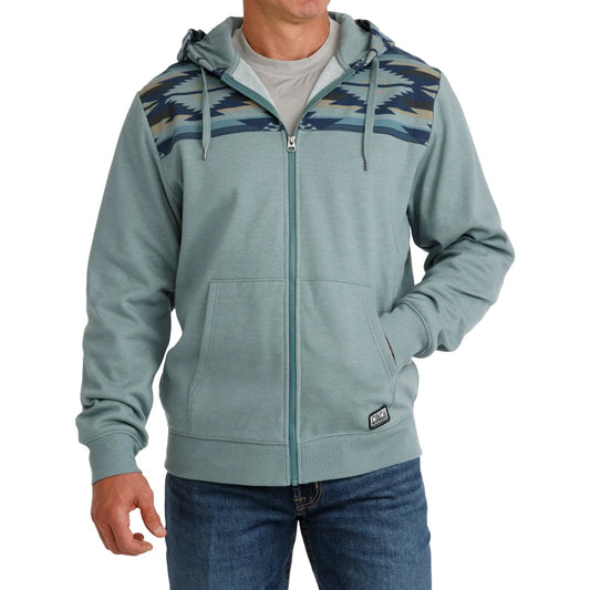 Cinch Men's Blue Full Zip Hooded Jacket MWK1970001