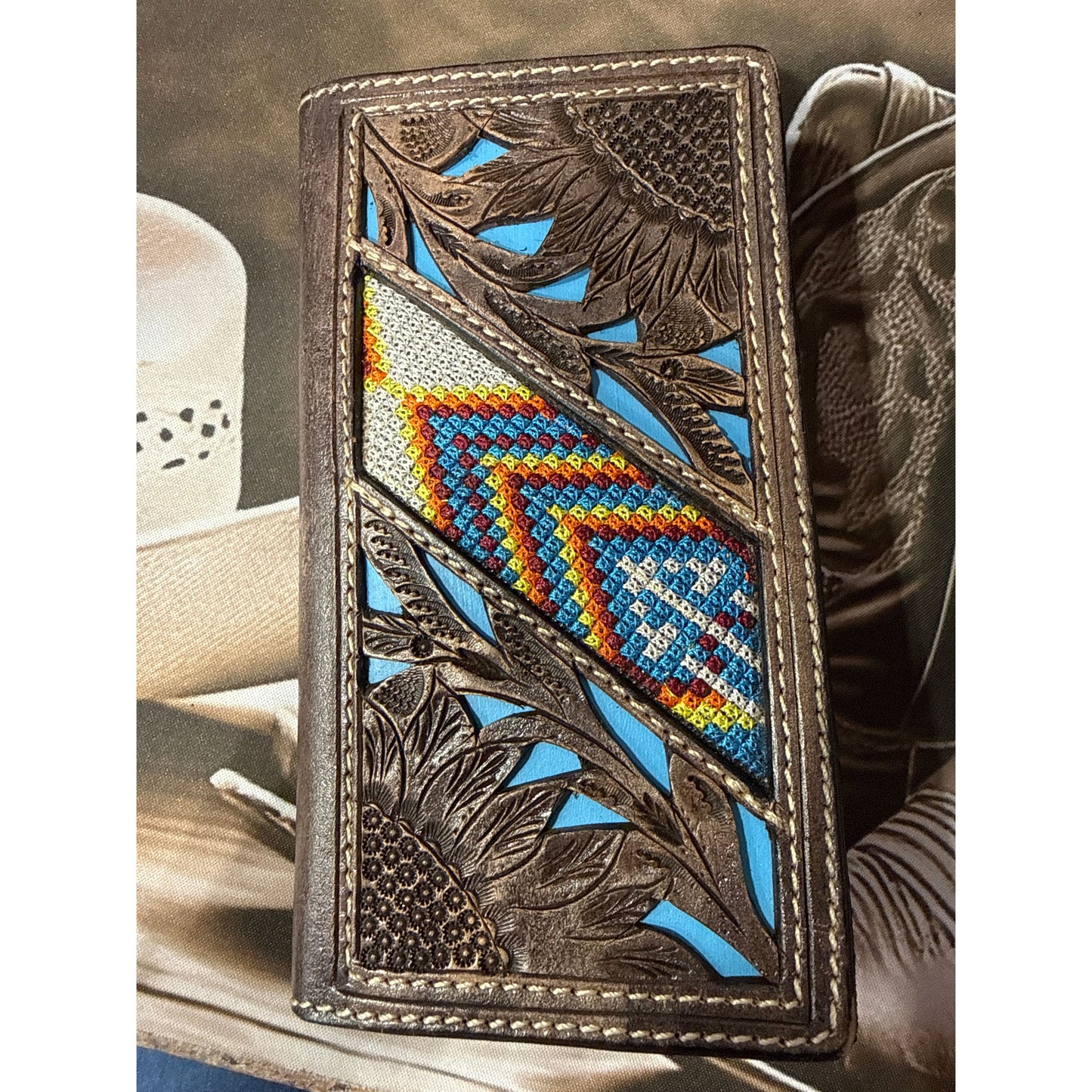 Corral Carved Rodeo Wallet WL