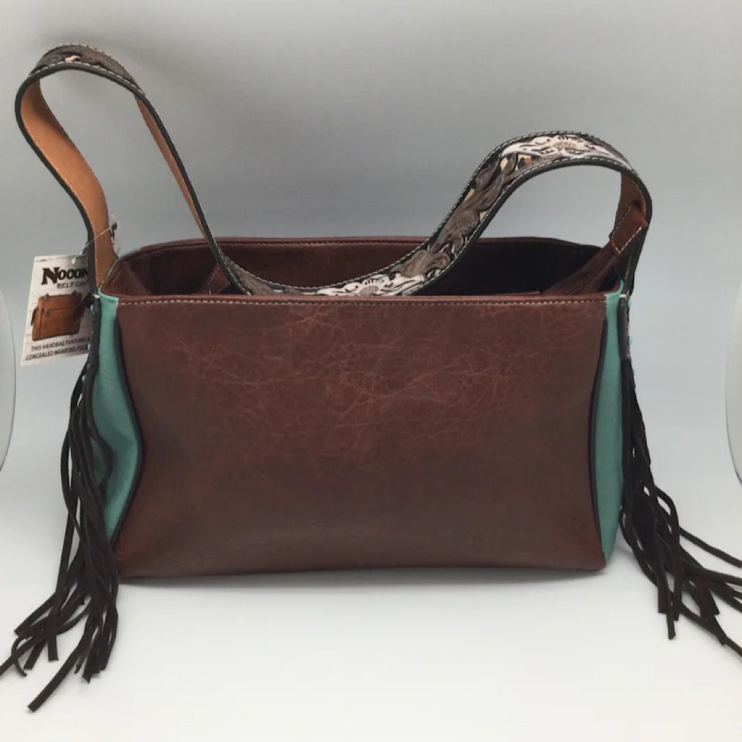 Nocona - Conceal & Carry Leather with Fringe Handbag N770008302