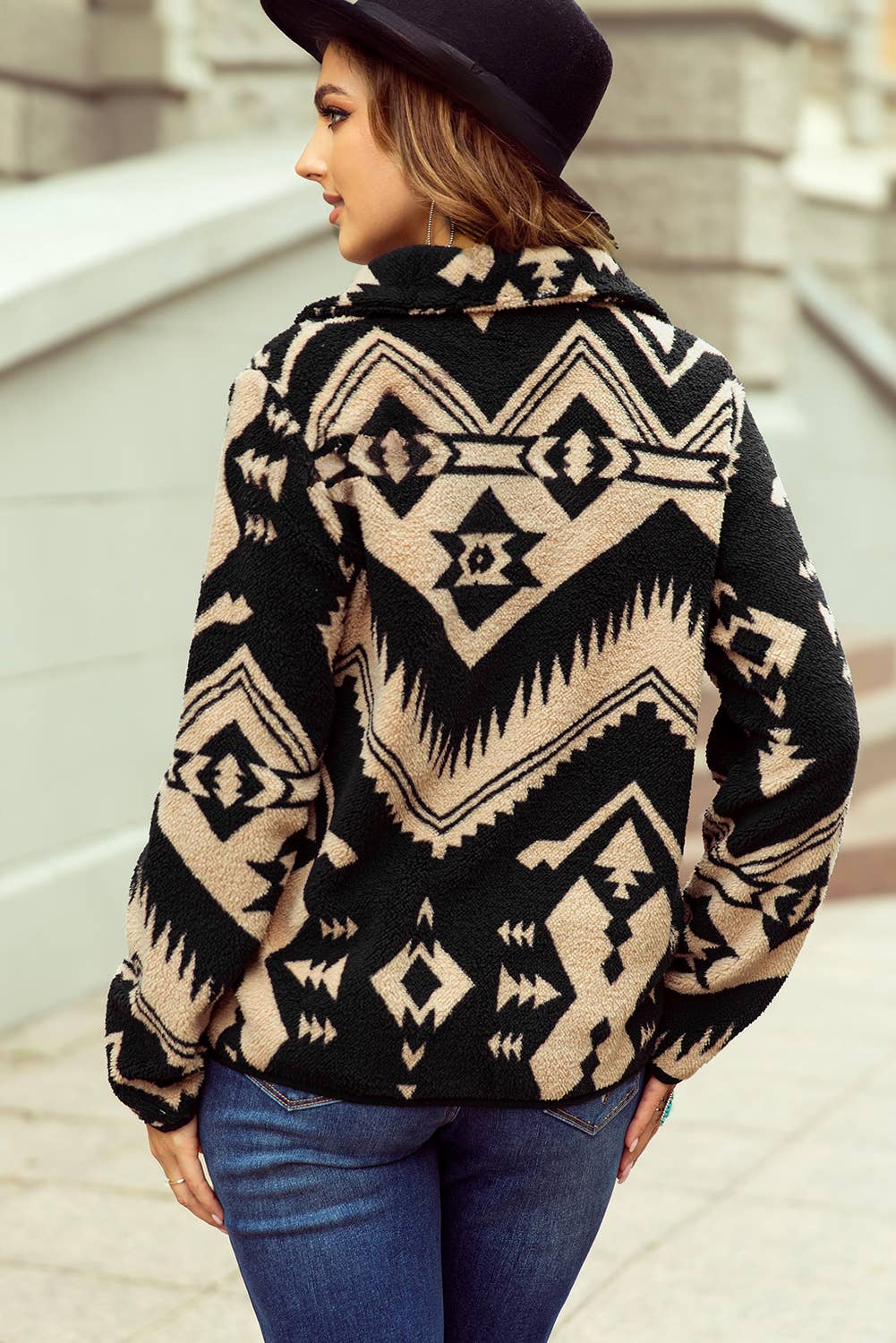 Western Half Zip Plush Sweatshirt | S-4X