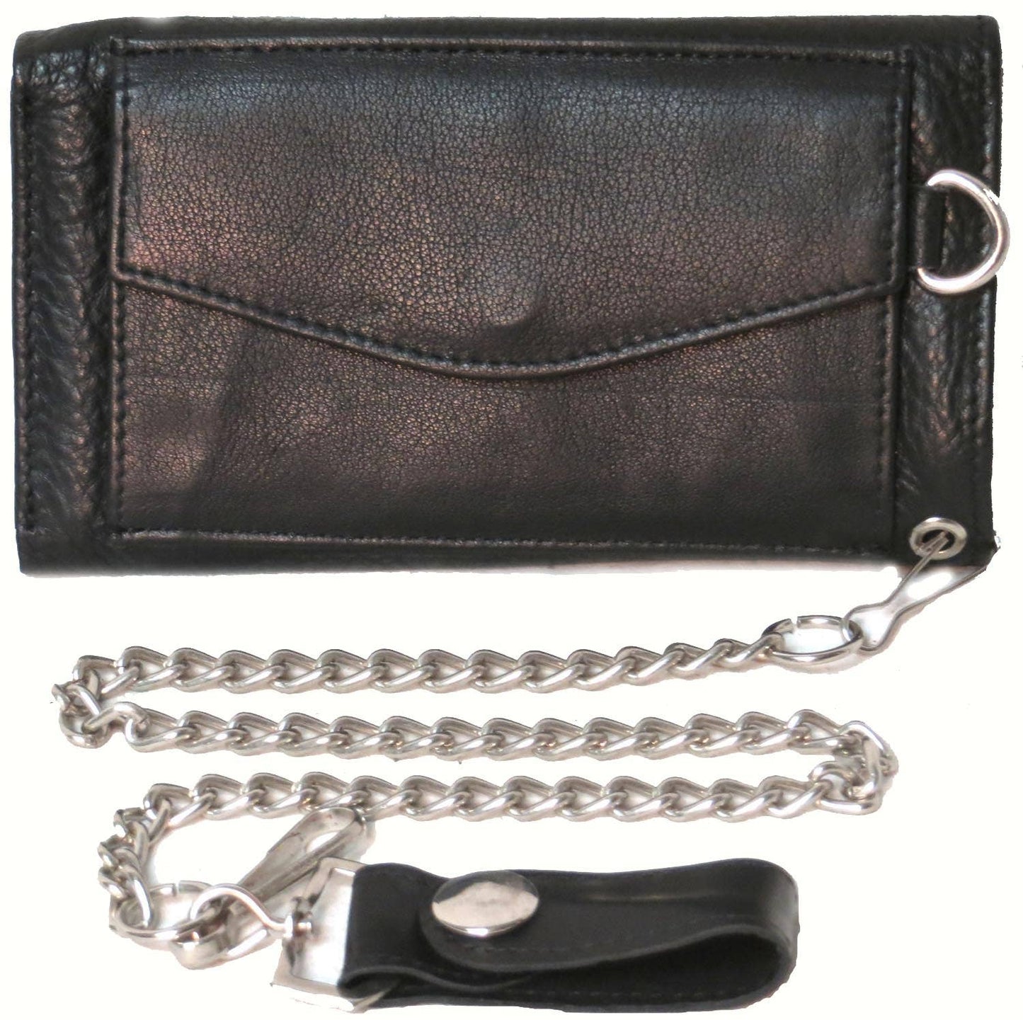 Genuine Leather Cowhide RFID Biker's Wallet #4685RP