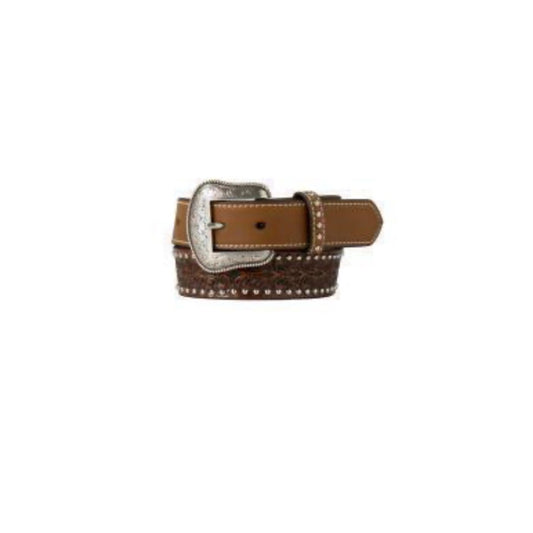 Nocona Youth Boys 1 1/4 Smooth Billet Nail Head Belt- N4442902