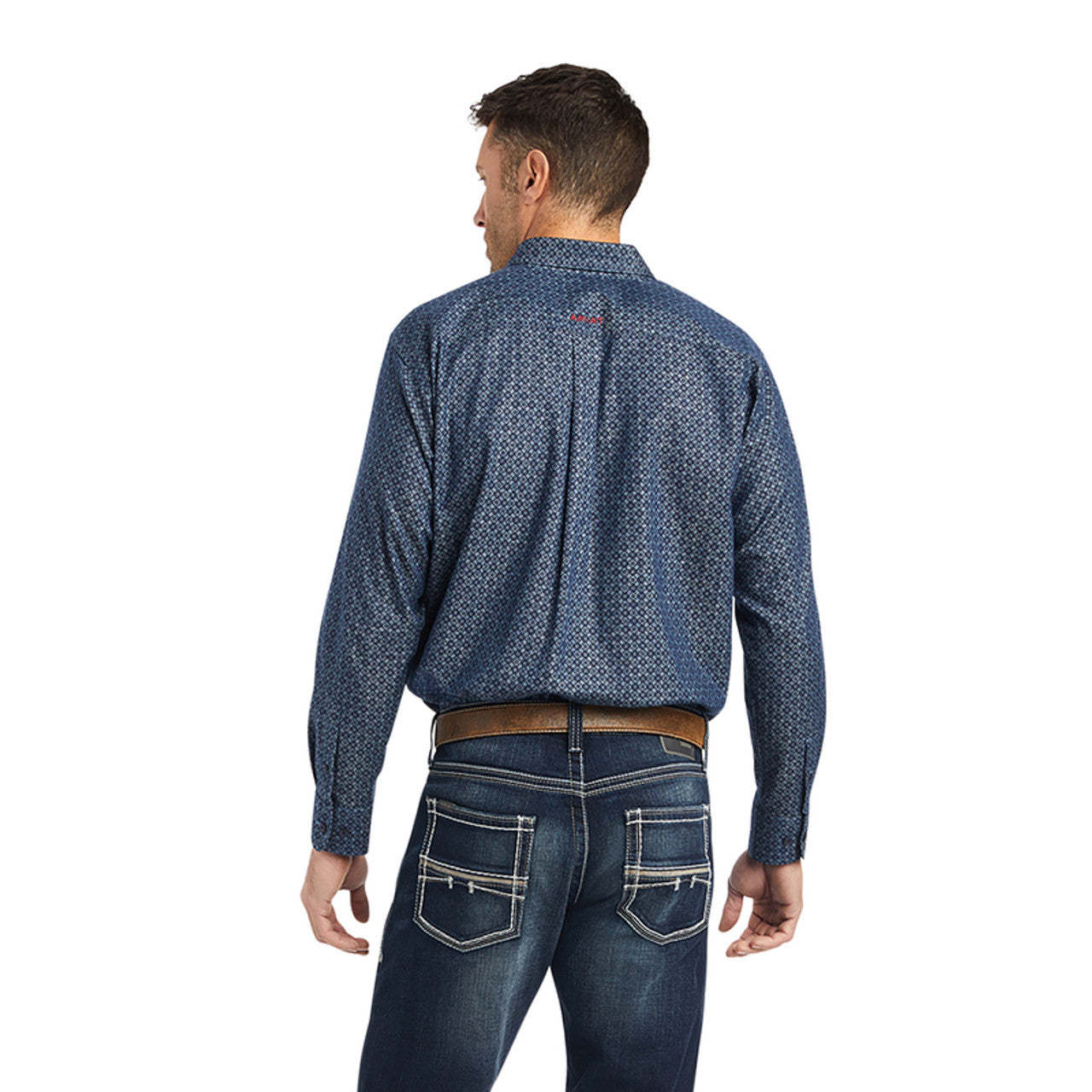 Ariat Men's Blue Chambray Classic Fit Long Sleeve